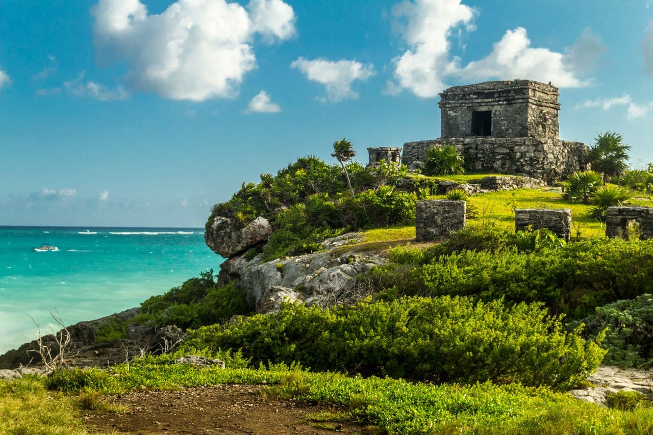 Temple of the Descending God (El Castillo / Tulum Archaeological Zone)